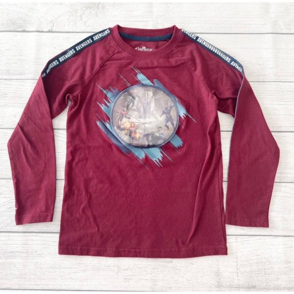 Marvel Avengers Endgame Long Sleeve Shirt Boys Tee Superhero Top M 8
